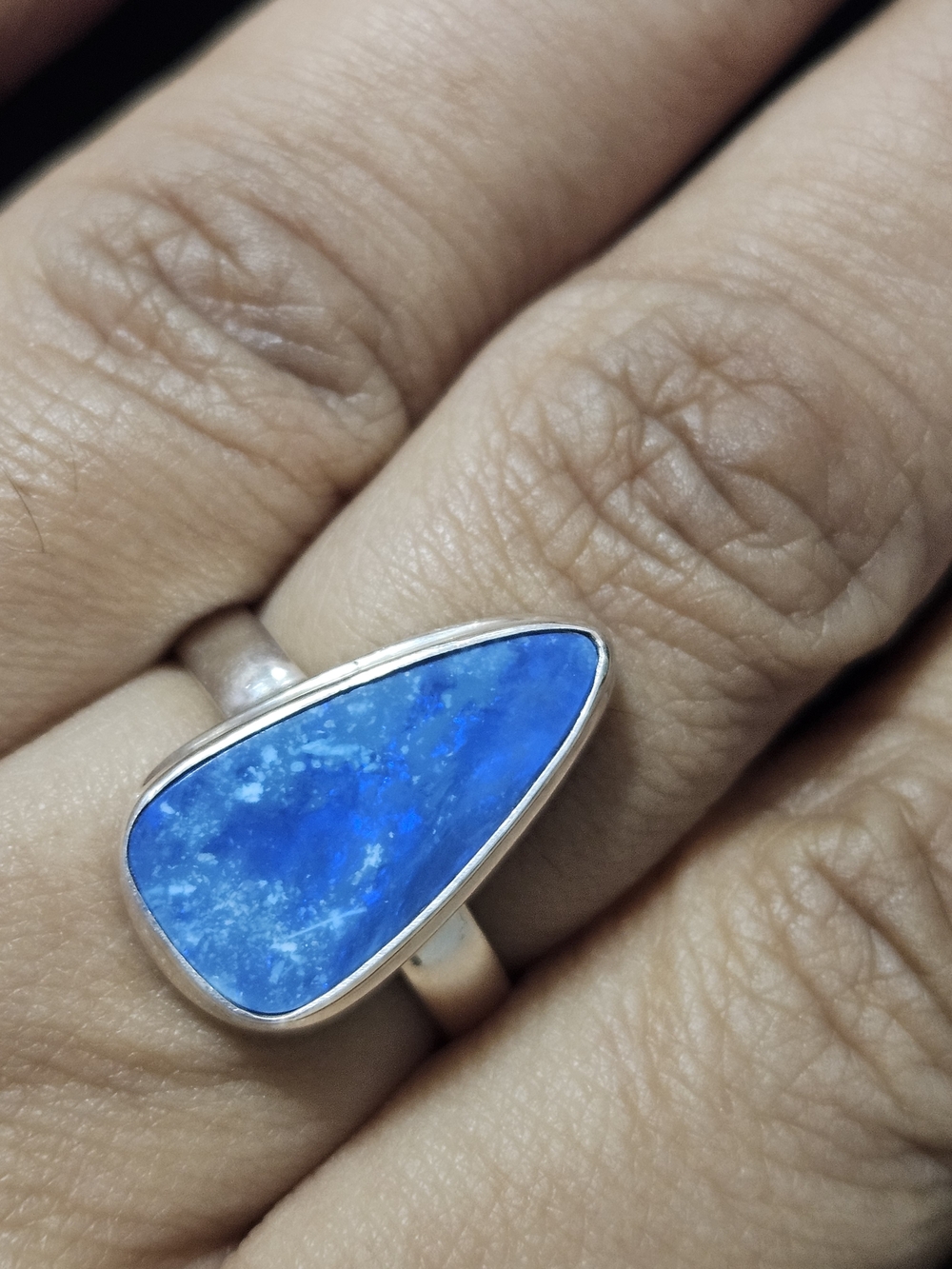 925S Boulder Opal Statement Ring